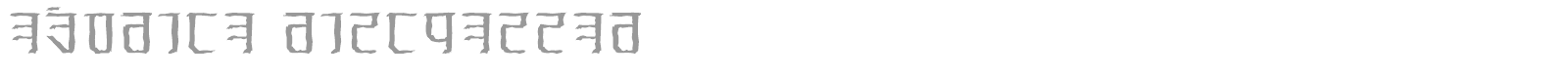Exodite font preview